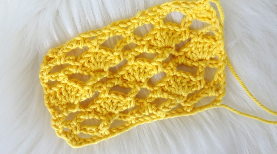 Shell Mesh Crochet Stitch Pattern