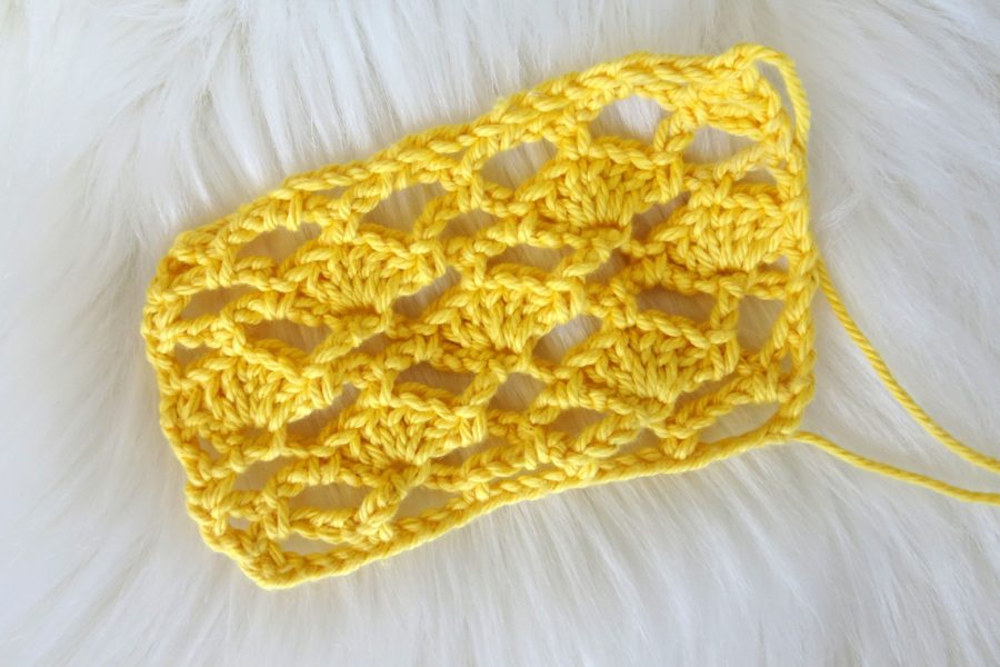 Shell Mesh Crochet Stitch Pattern