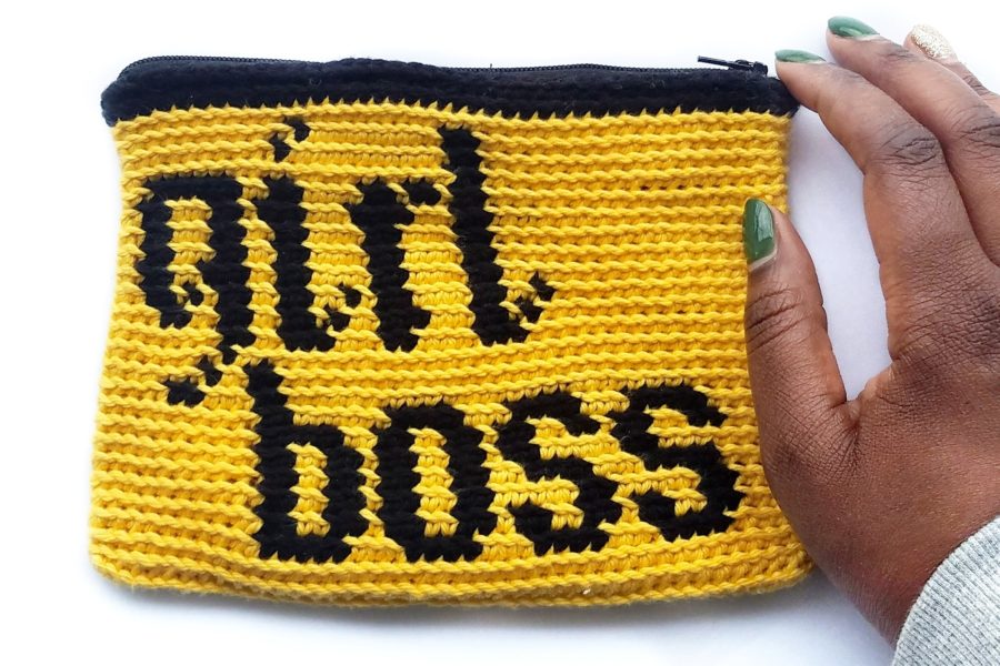 The Girl Boss Crochet Pouch