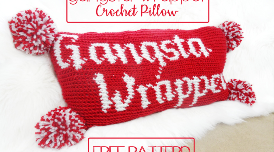 Gangsta Wrapper Crochet Pillow