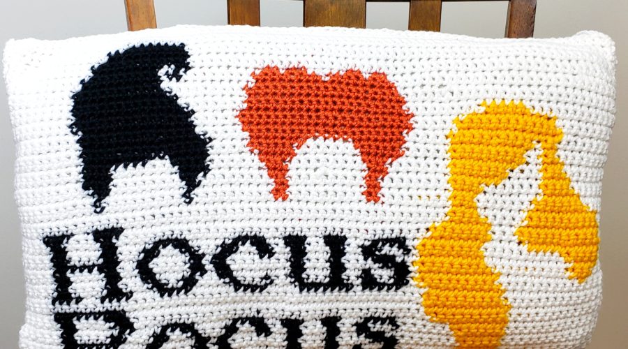 Hocus Pocus Crochet Pillow